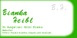 bianka heibl business card